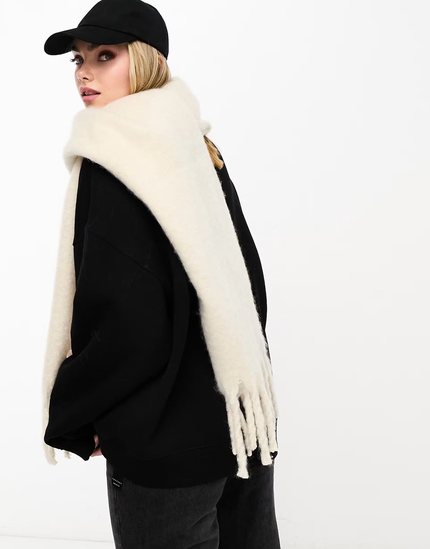 New Look oversized washed PU jacket in brown