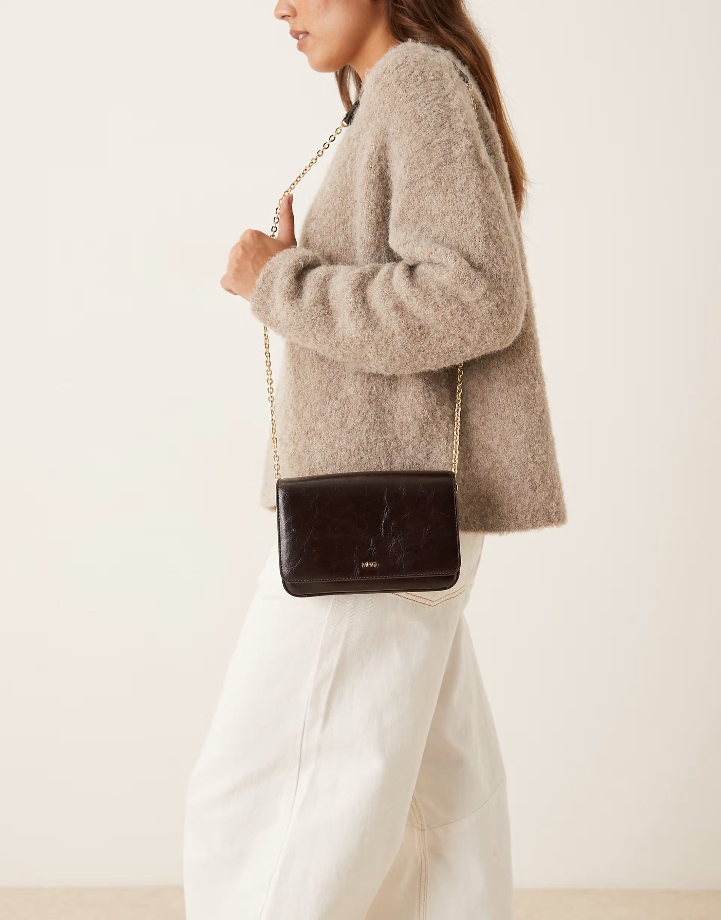 Mango cross body bag in cherry red